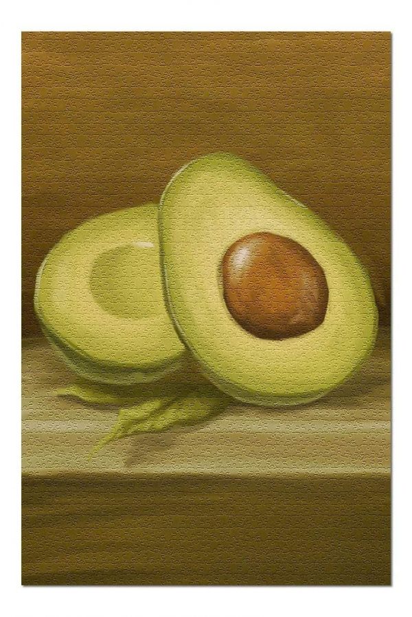 Oil Painting Avocado Jigsaw Puzzle Set