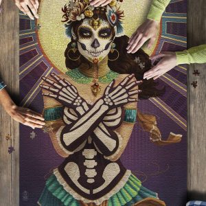 Old Town, San Diego, California Day Of The Dead Crossbones Jigsaw Puzzle Set