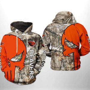 Oregon State Beavers NCAA Camo Veteran Hunting 3D Printed Hoodie/Zipper Hoodie