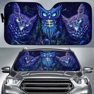 Owl Mystical Animals Car Auto Sun Shade