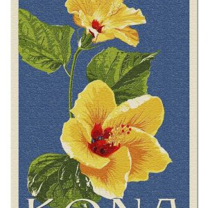 Painting Yellow Hibiscus Jigsaw Puzzle Set