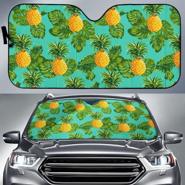 Palm Leaf Pineapple Car Auto Sun Shade