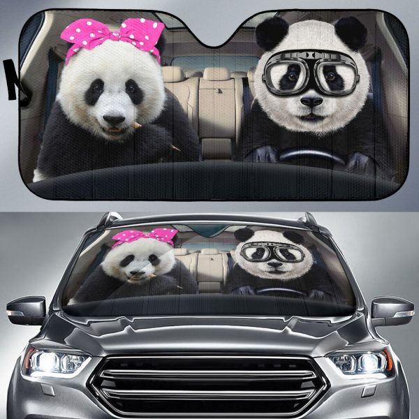 Panda Cows Car Auto Sun Shade