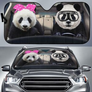 Panda Cows Driver Car Auto Sun Shade