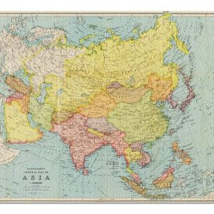 Panoramic Map, Asia Jigsaw Puzzle Set