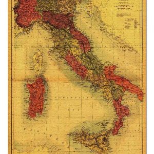 Panoramic Map, Italy (1890) Jigsaw Puzzle Set