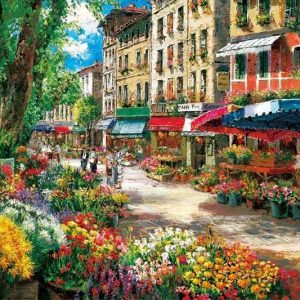 Paris Flower Market Jigsaw Puzzle Set