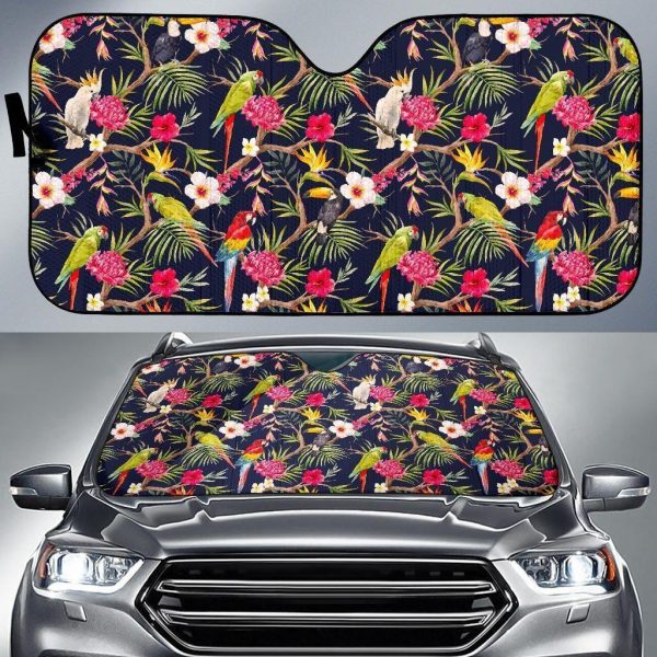 Parrot Toucan Tropical Car Auto Sun Shade