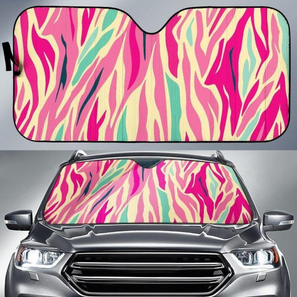 Pastel Zebra Car Auto Sun Shade