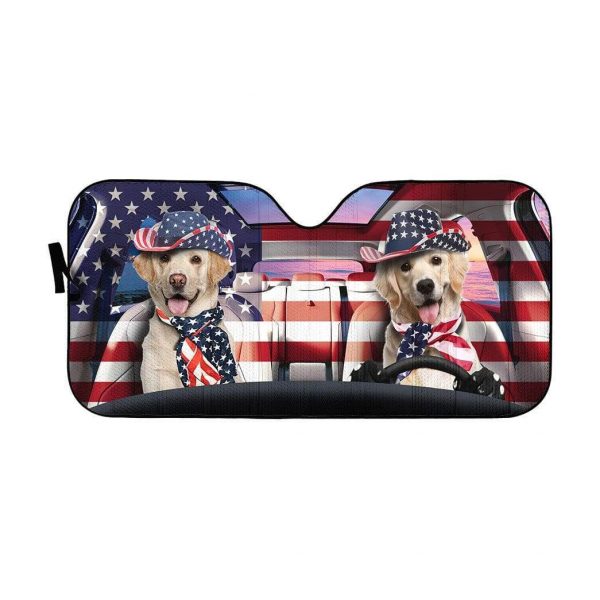 Patriot Labrador Retriever Car Auto Sun Shade