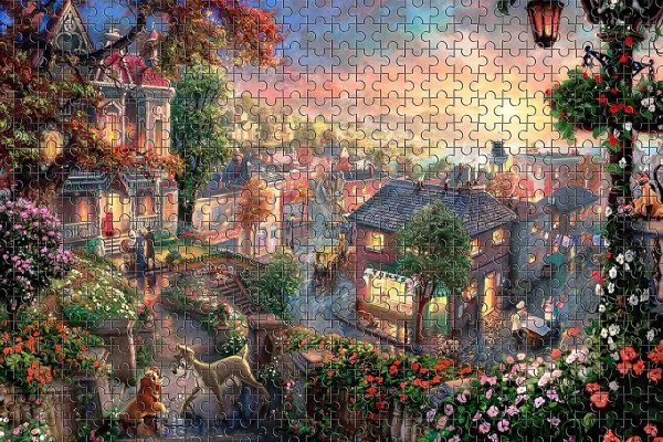 Peaceful Town Jigsaw Puzzle Set