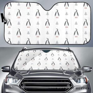 Penguin Pattern Car Auto Sun Shade