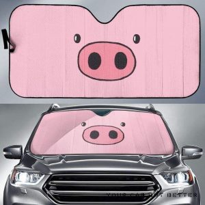 Pig Head Car Auto Sun Shade