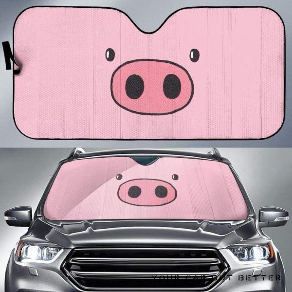 Pig Head Car Auto Sun Shade