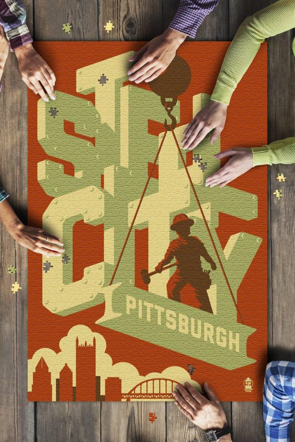 Pittsburgh, Pennsylvania Steel City Jigsaw Puzzle Set