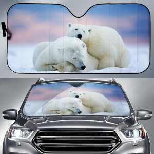 Pola Bear Winters Car Auto Sun Shade