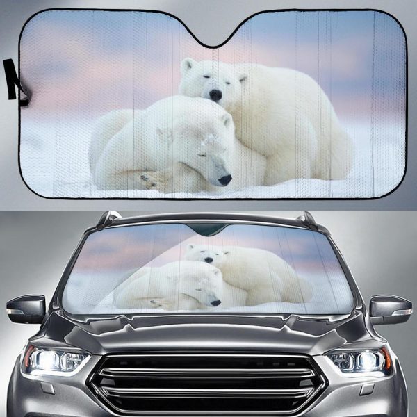 Polar Bears Car Auto Sun Shade