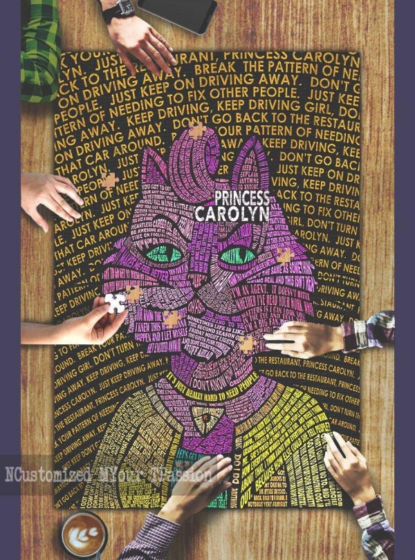 Princess Carolyn Pc Typography Jigsaw Puzzle Set