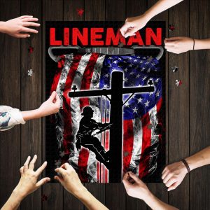 Proud Lineman Jigsaw Puzzle Set