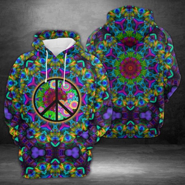 Purple Flower Hipp 3D Printed Hoodie/Zipper Hoodie