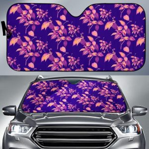 Purple Tropical Hawaiian Car Auto Sun Shade