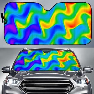 Rainbow Psychedelic Car Auto Sun Shade