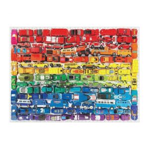 Rainbow Toy Cars Jigsaw Puzzle Set