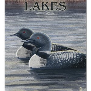 Rangeley Lakes Loons At Sunset Jigsaw Puzzle Set