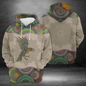 Raven Viking Mandala 3D Printed Hoodie/Zipper Hoodie