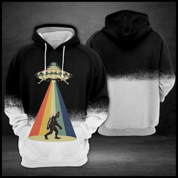 Retro Vintage Bigfoot 3D Printed Hoodie/Zipper Hoodie