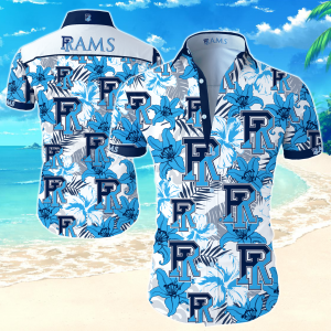 Rhode Island Rams Hawaiian Shirt Summer Button Up