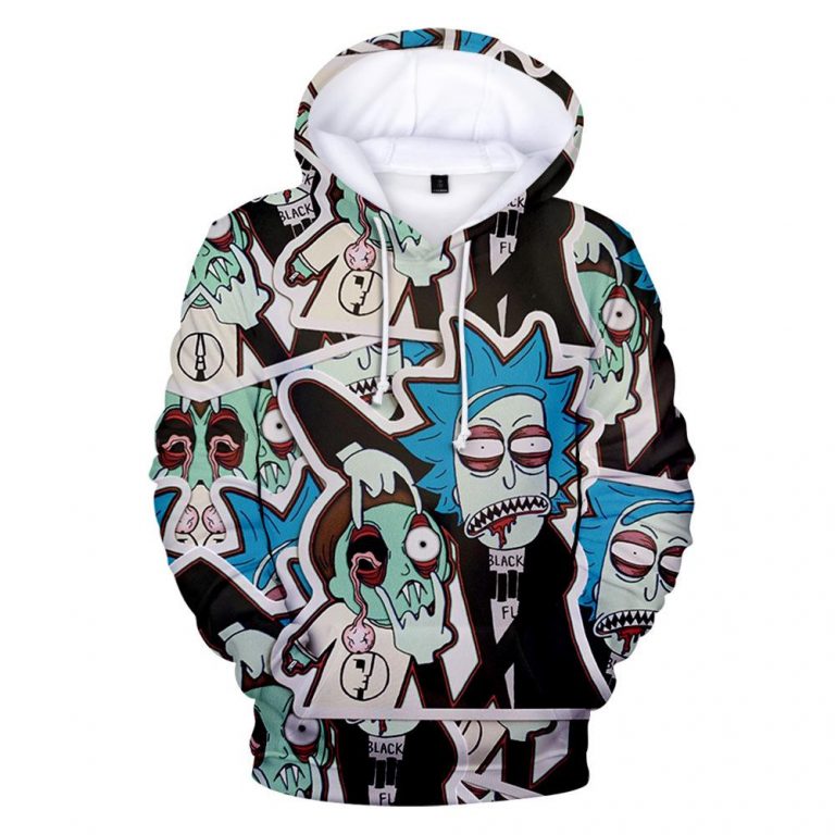 primitive x rick and morty hoodie