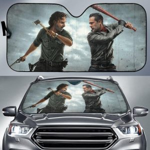 Rick Vs Negan The Walking Dead Car Auto Sun Shade