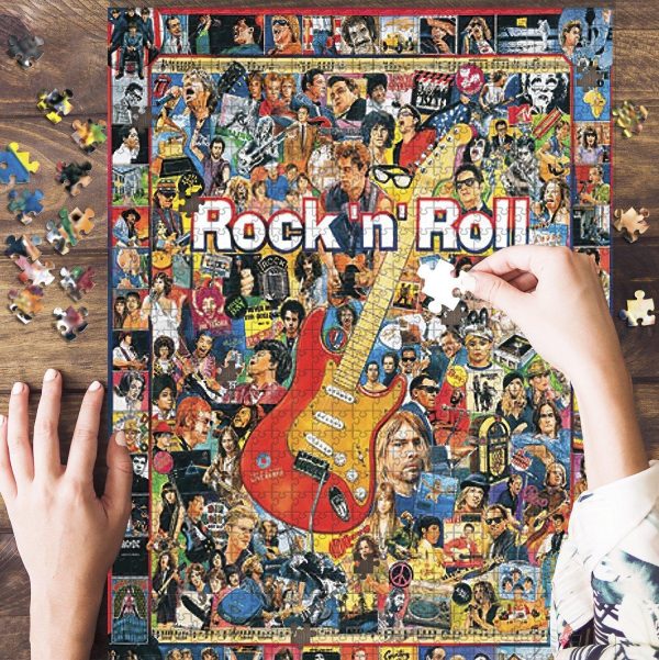 Rock And Roll Jigsaw Puzzle Set