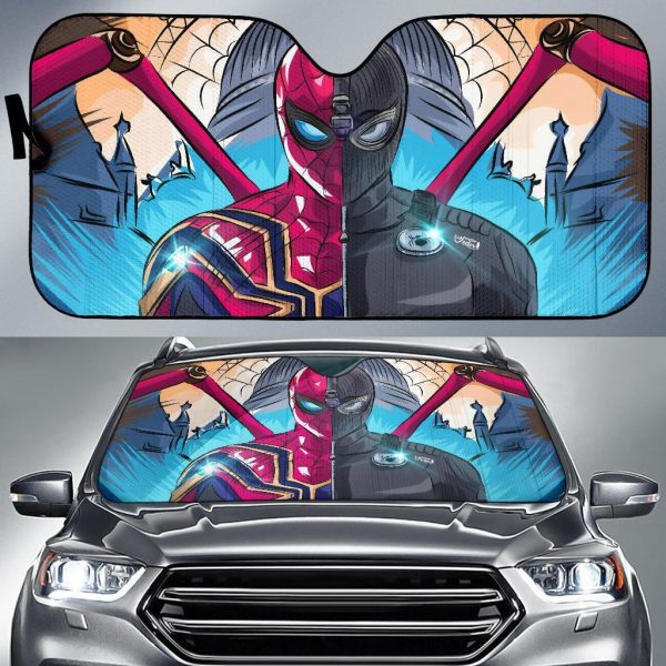 Ron Spider Stealth Suit Spiderman Far From Home Car Auto Sun Shade