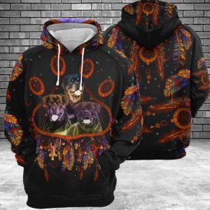 Rottweiler Dreamcatcher 3D Printed Hoodie/Zipper Hoodie