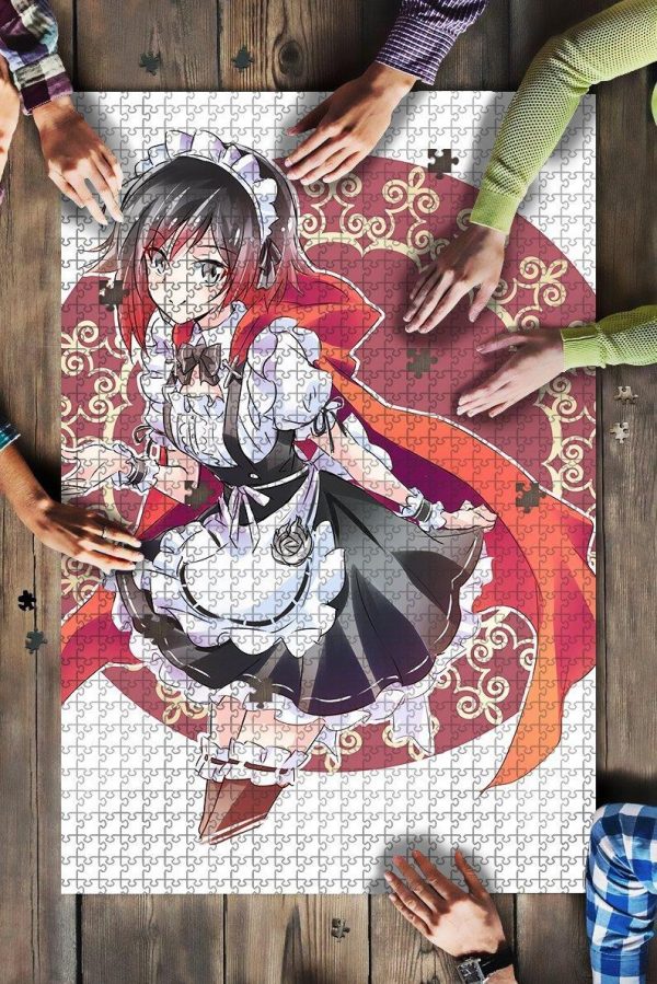 Ruby Rose Anime Girl Rwby Jigsaw Puzzle Set