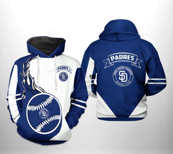 San Diego Padres MLB Classic 3D Printed Hoodie/Zipper Hoodie