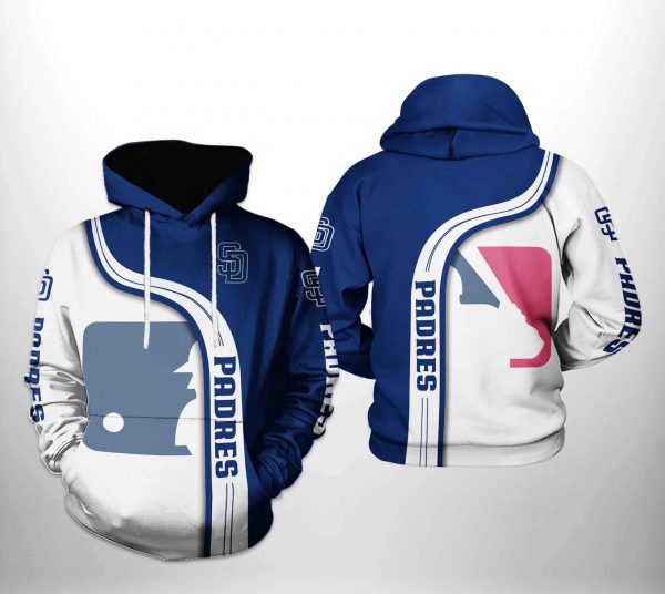 San Diego Padres MLB Team 3D Printed Hoodie/Zipper Hoodie