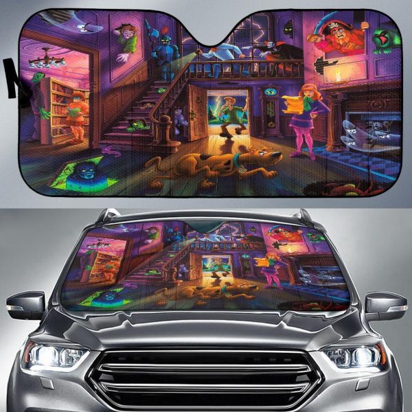 Scooby Doo Houses Car Auto Sun Shade