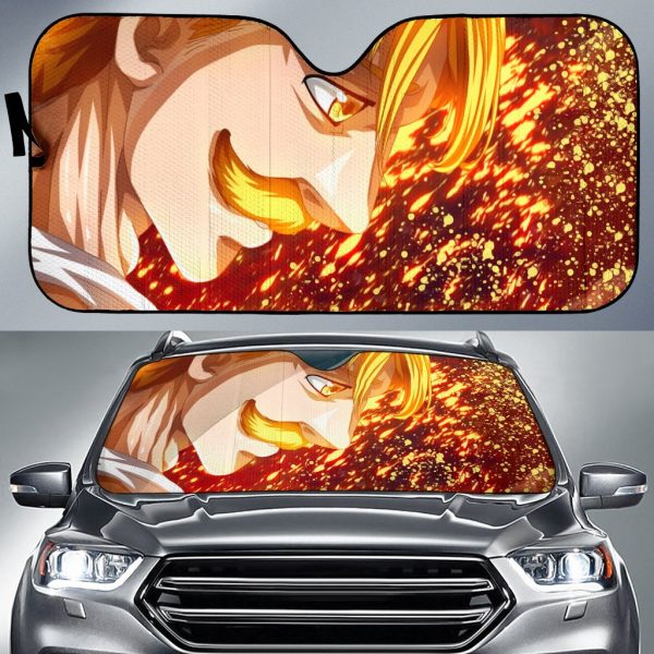 Seven Deadly Sins Escanor Anime Car Auto Sun Shade