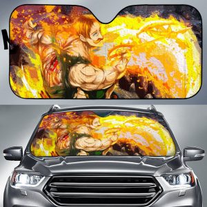 Seven Deadly Sins Escanor Oil Pant Anime Car Auto Sun Shade