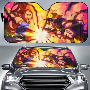 Seven Deadly Sins Escanor Vs Zeldris Car Auto Sun Shade