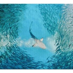 Shark And School Of Small Fish Jigsaw Puzzle Set