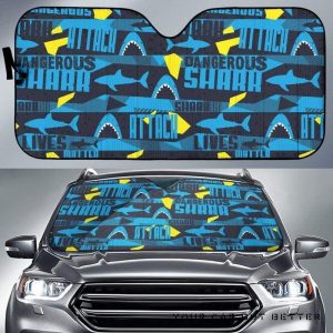 Shark Dangerous Car Auto Sun Shade