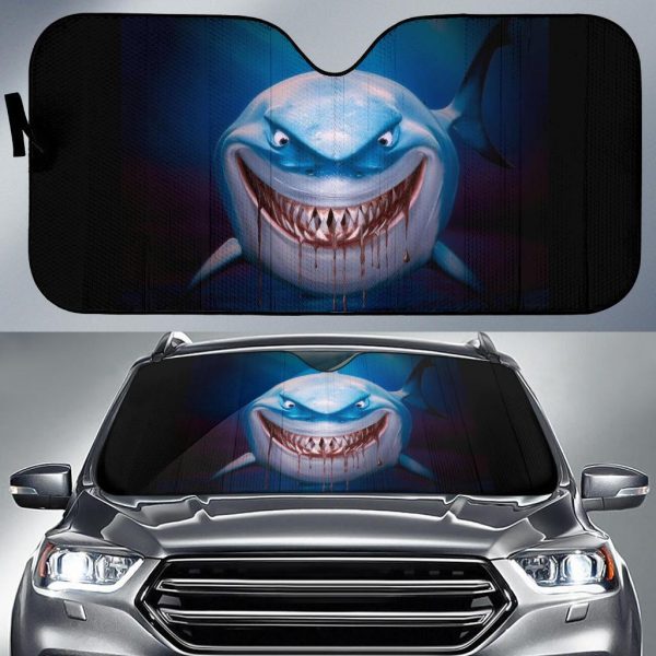 Shark Funny Car Auto Sun Shade