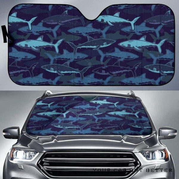 Shark Pattern Car Auto Sun Shade