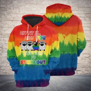 Sheep Rainbow 3D Printed Hoodie/Zipper Hoodie