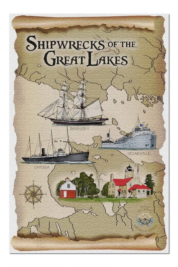 Shipwrecks Of The Great Lakes Jigsaw Puzzle Set