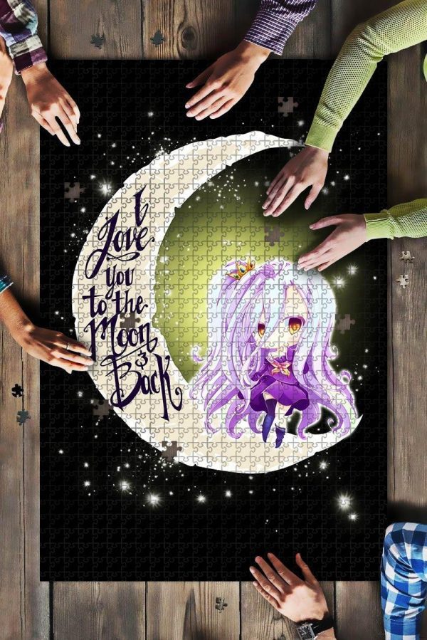 Shiro Chibi No Game No Life Moon Jigsaw Puzzle Set